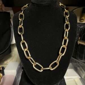 Gold Tone Chain Link Necklace